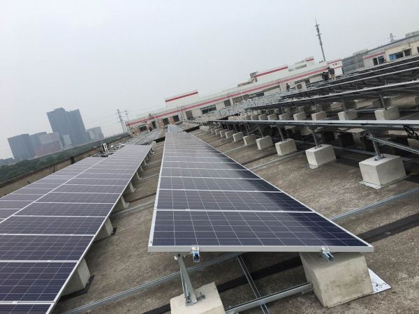 安徽工业园区680KW光伏发电项目施工
